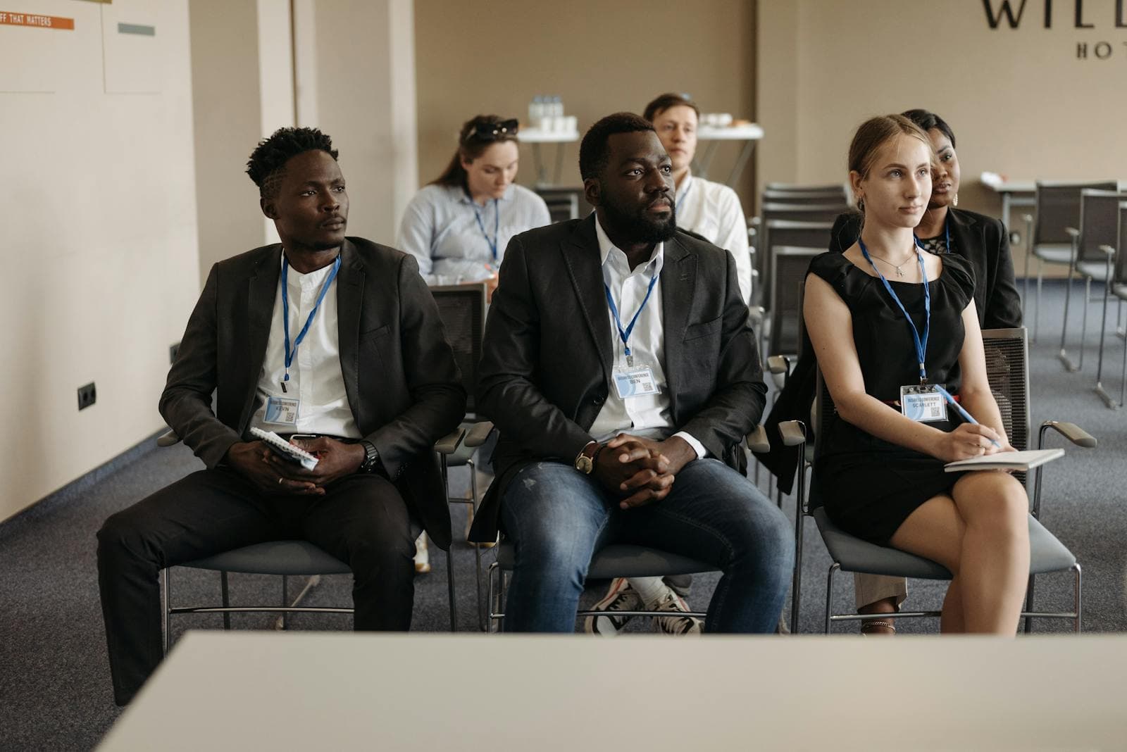 Professionals attending a seminar on standards and industry priorities