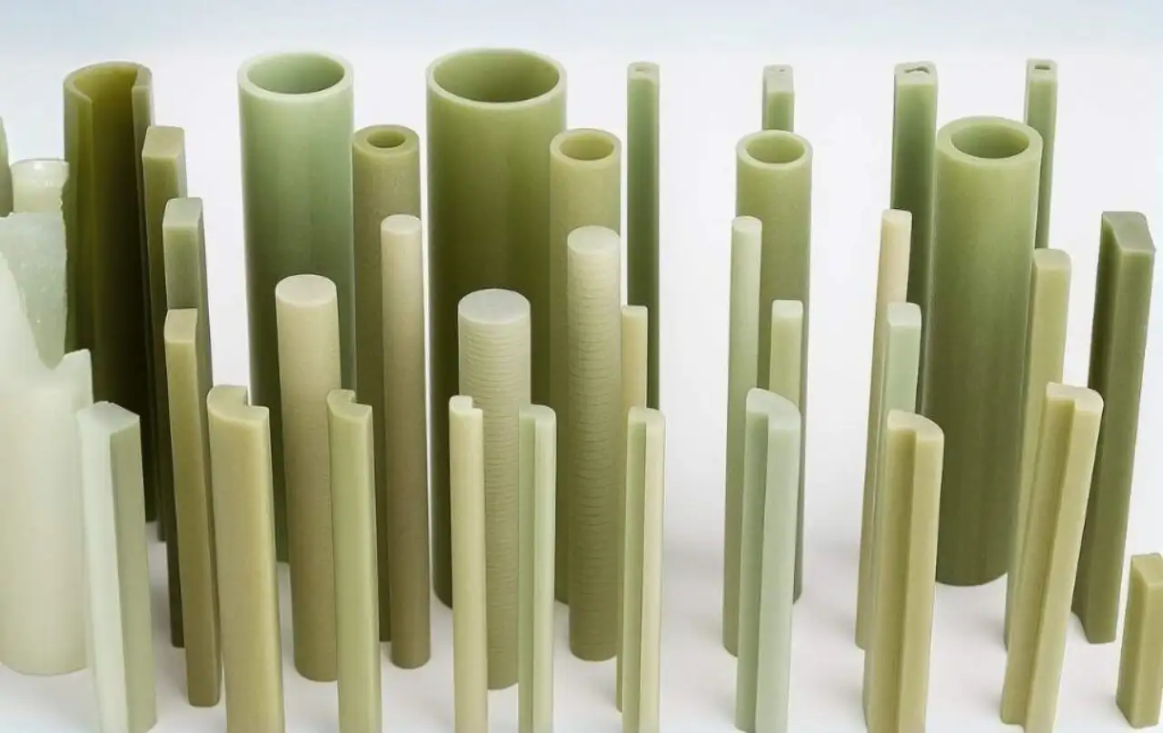 Pultruded FRP profiles manufactured by F1 Composite — fiberglass structural shapes