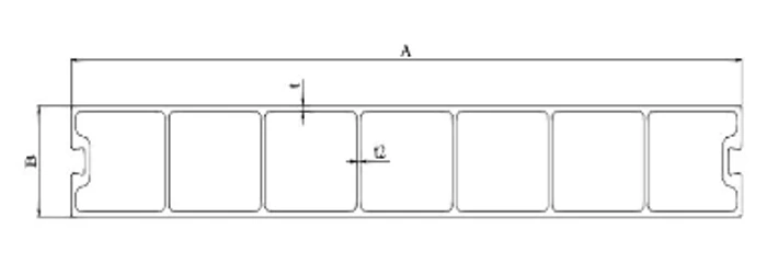 Plate 02 pultruded fiberglass plate section drawing