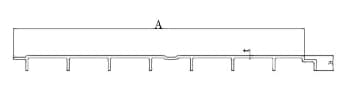 Profile 01 structural FRP deck panel section drawing