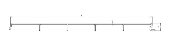 Profile 02 structural FRP deck panel section drawing