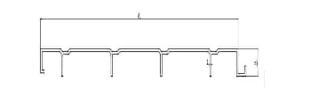 Profile 04 structural FRP deck panel section drawing