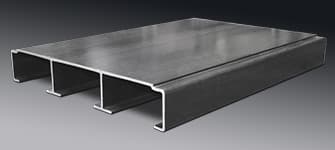 Industrial facility with grating platforms, walkways, and stairways — typical FRP grating applications