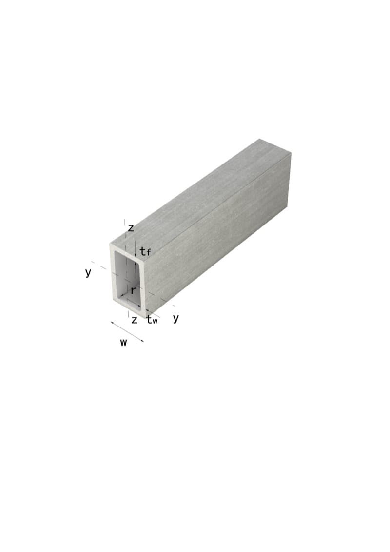 Pultruded FRP square tube SHS profile by F1 Composite