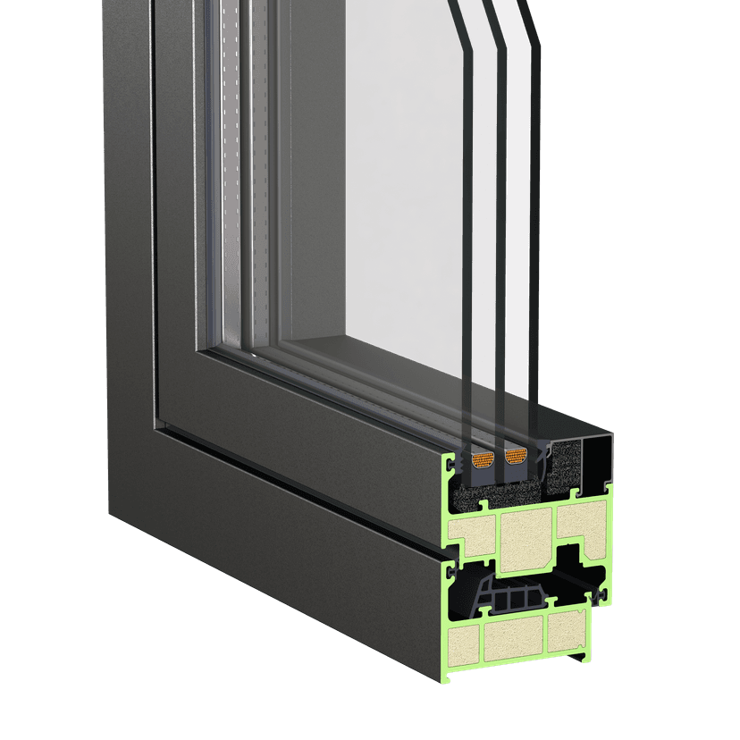 FRP window and door frame 80-series tilt and turn system