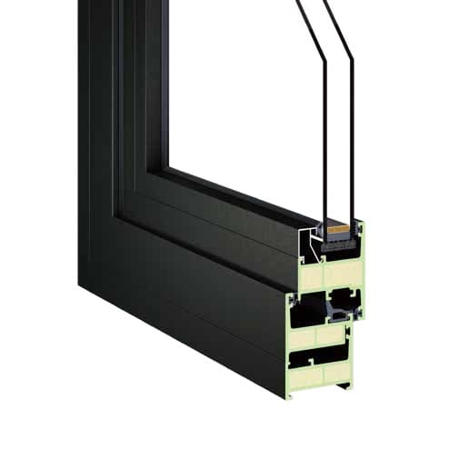 60 Series Window System corner assembly illustration extracted from the July 2026 source catalog