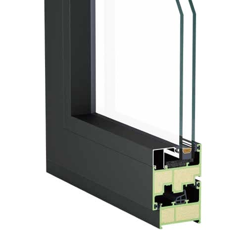 65 Series Window System corner assembly illustration extracted from the July 2026 source catalog