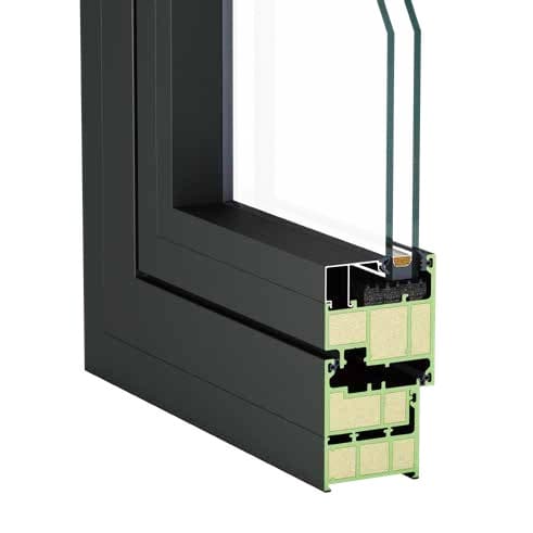 70 Series Window & Door System corner assembly illustration extracted from the July 2026 source catalog