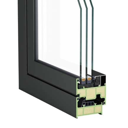 80 Series Window System corner assembly illustration extracted from the July 2026 source catalog