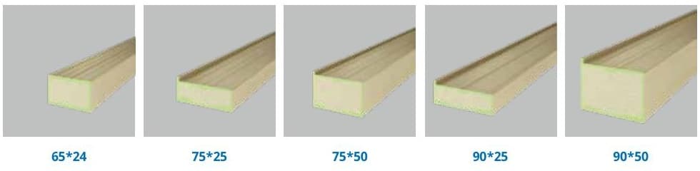 Five subframe shapes from the source product catalog